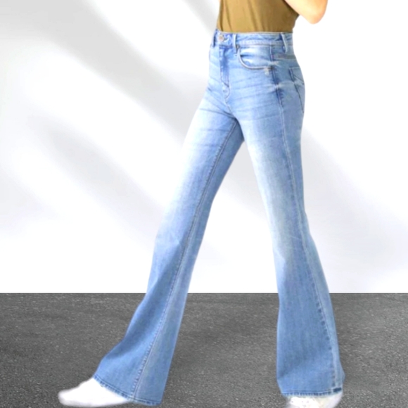 ALMOST FAMOUS High Rise Flare Jeans ~ NWT - Picture 2 of 11